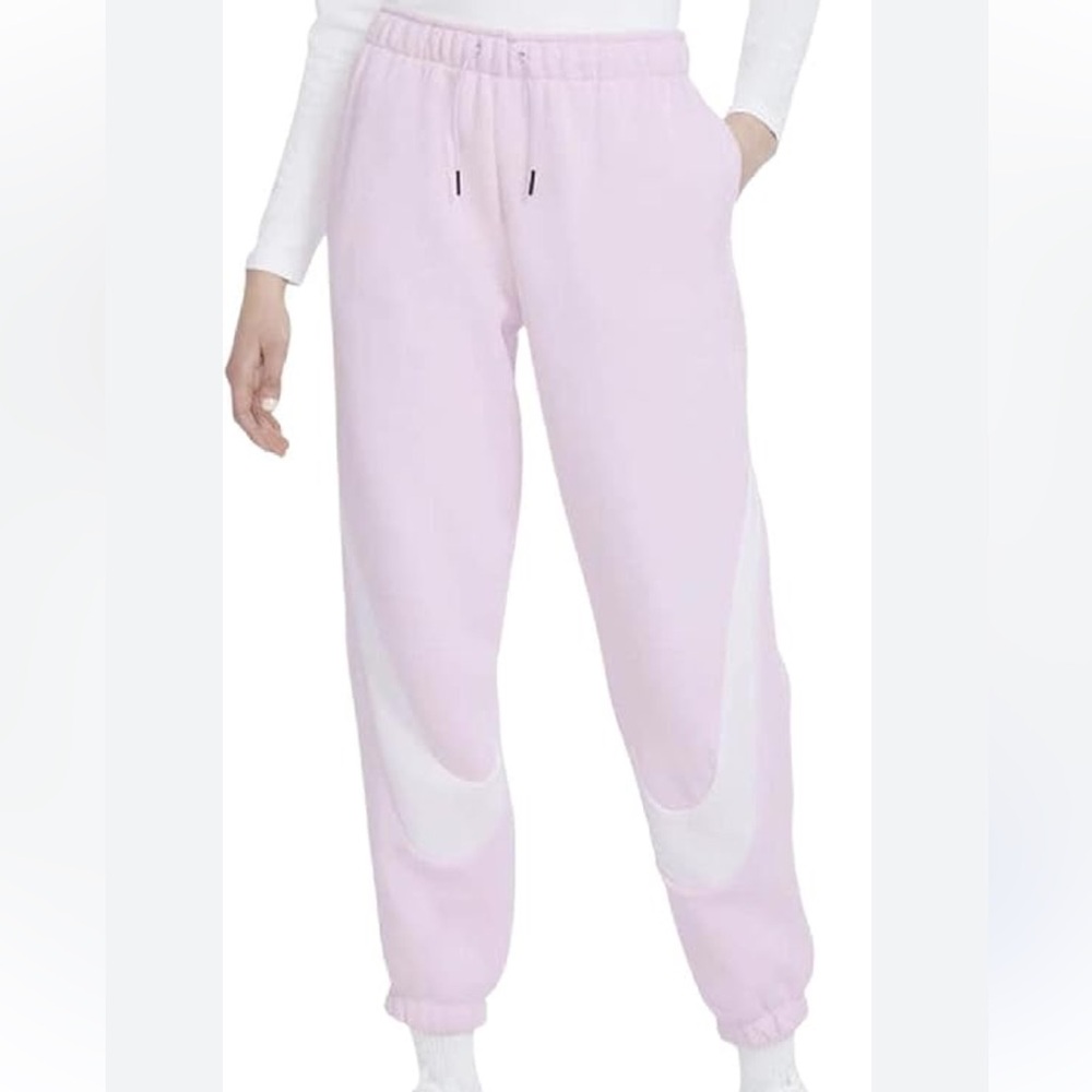 Women Nike Pink Sweatpants with White Accents